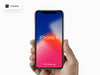 Perfect iPhone X Mockup in a Hand