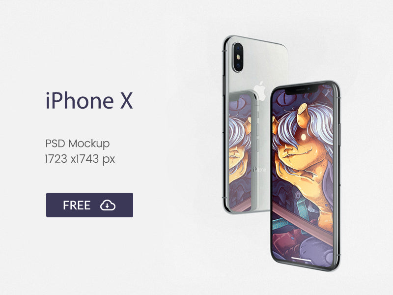 iPhone X Mockup Side Angle View