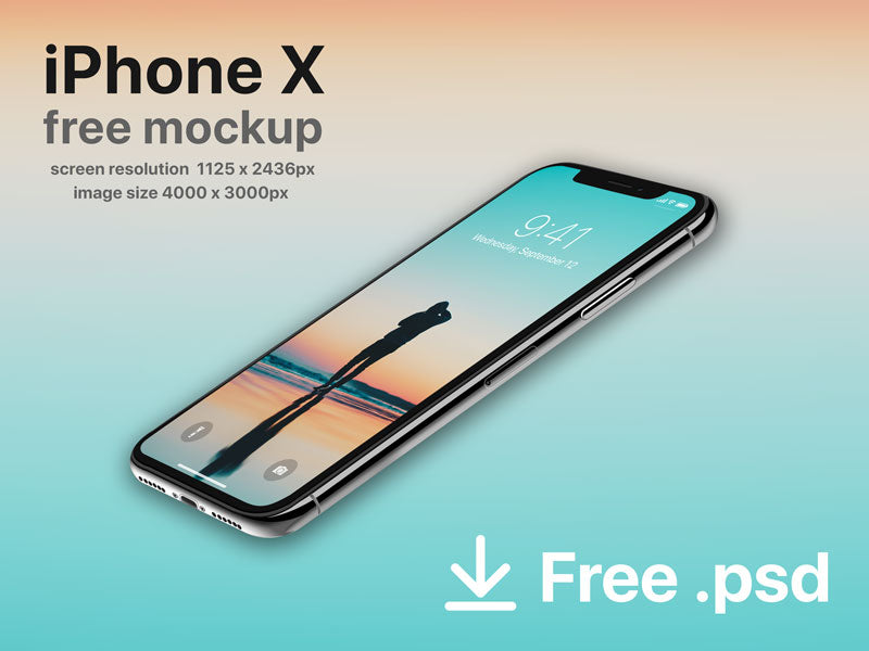 iPhone X Perspective Mockup