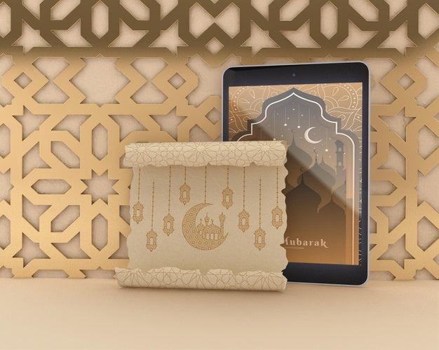 Islamic Shapes Concept Mock-Up Psd