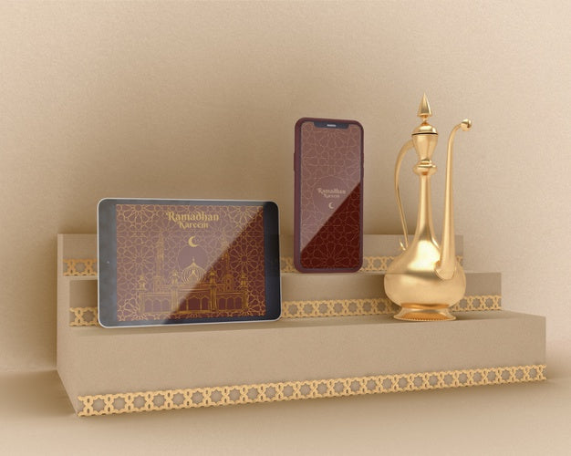 Islamic Shapes Concept Mock-Up Psd