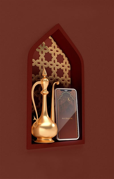 Islamic Shapes Concept Mock-Up Psd