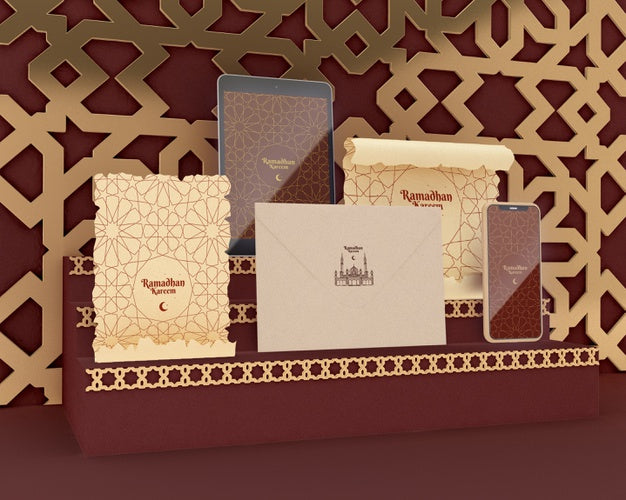 Islamic Shapes Concept Mock-Up Psd