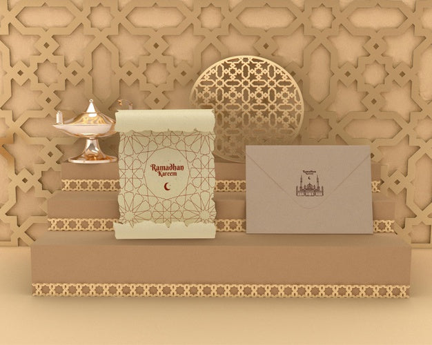 Islamic Shapes Concept Mock-Up Psd