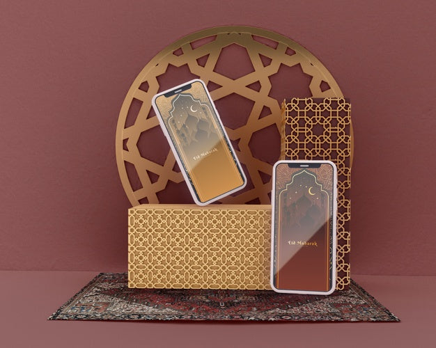 Islamic Shapes Concept Mock-Up Psd