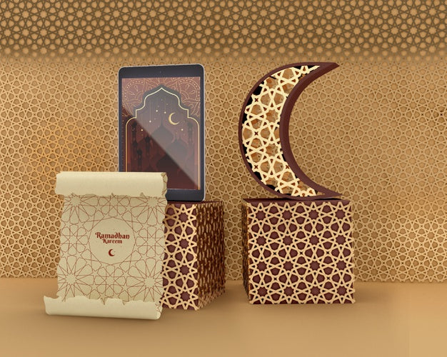 Islamic Shapes Concept Mock-Up Psd