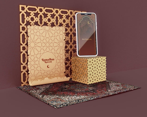 Islamic Shapes Concept Mock-Up Psd