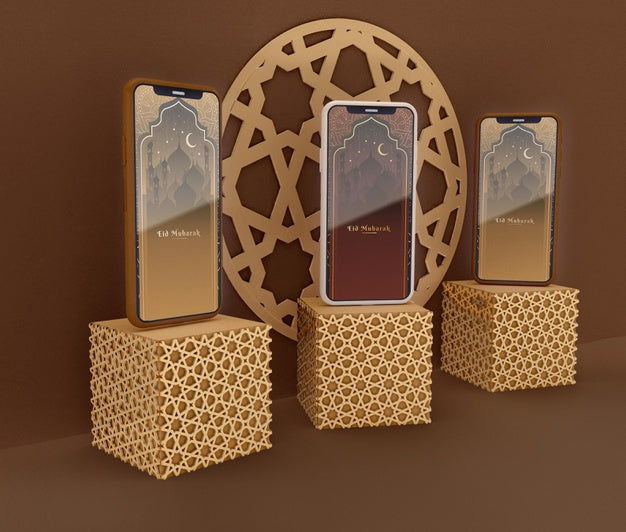 Islamic Shapes Concept Mock-Up Psd