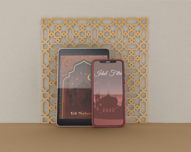 Islamic Shapes Concept Mock-Up Psd