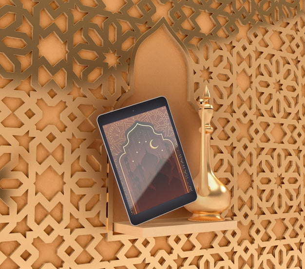 Islamic Shapes Concept Mock-Up Psd