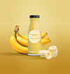 Isolated Bottle Of Fruit Juice And Bananas Psd