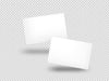 Isolated Business Cards Transparent Surface Psd