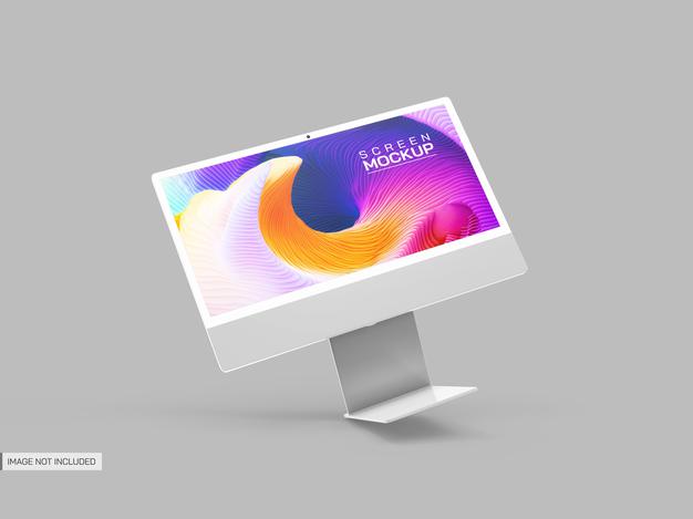 Isolated Desktop Screen Mockup Psd