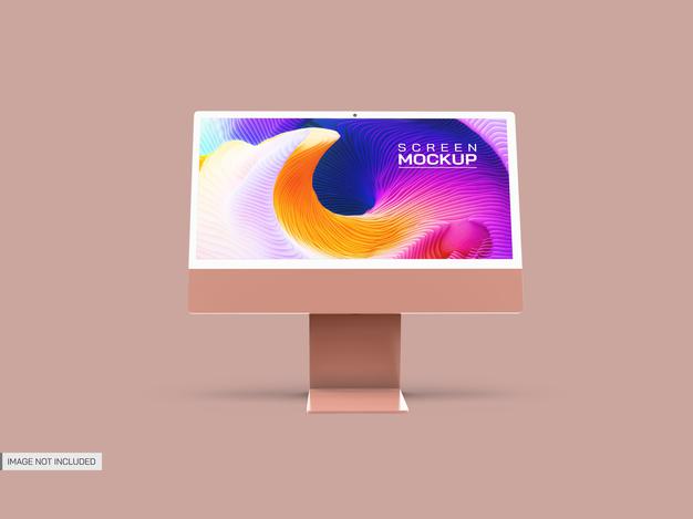 Isolated Desktop Screen Mockup Psd