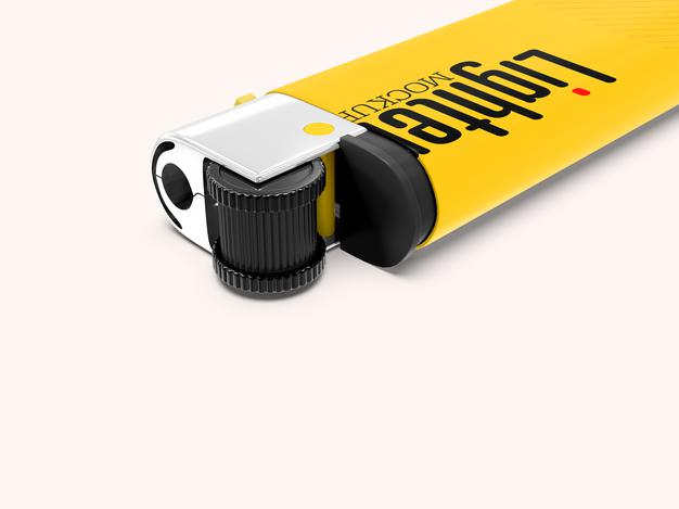 Isolated Lighter Mockup Psd