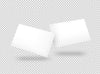 Isolated Pack Of White Business Cards Psd
