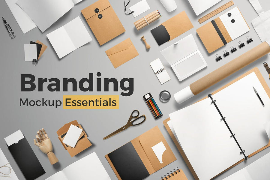 Isometric Branding Mockup Scene