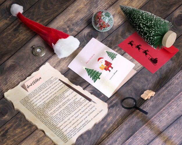 Isometric Christmas Mockup Psd