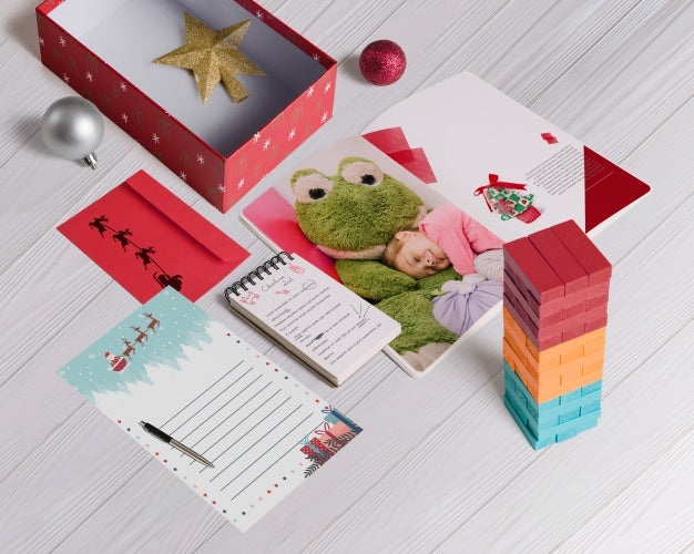Isometric Christmas Mockup Psd