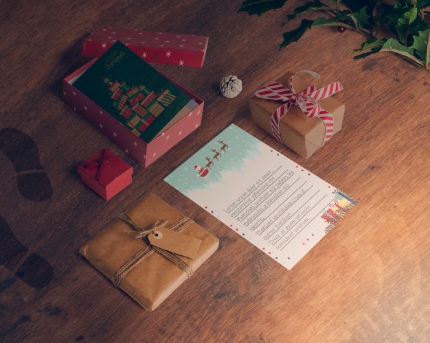 Isometric Christmas Mockup Psd