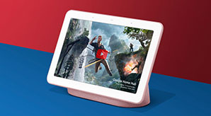 Isometric Google Home Hub Mockup Psd