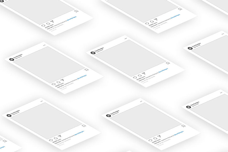 Isometric Instagram Mockup