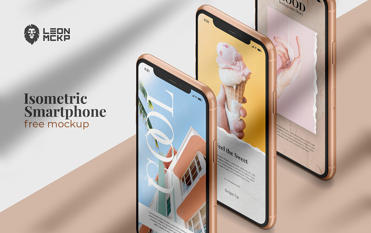 Isometric Iphone Mockup