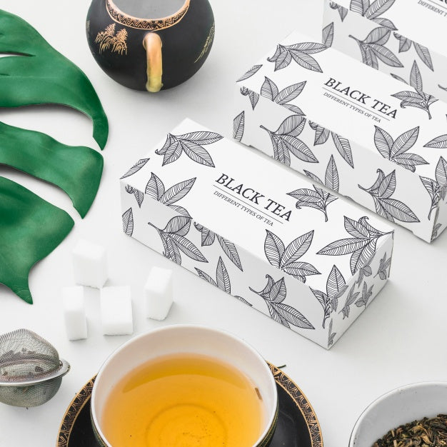 Isometric Tea Mockup Psd