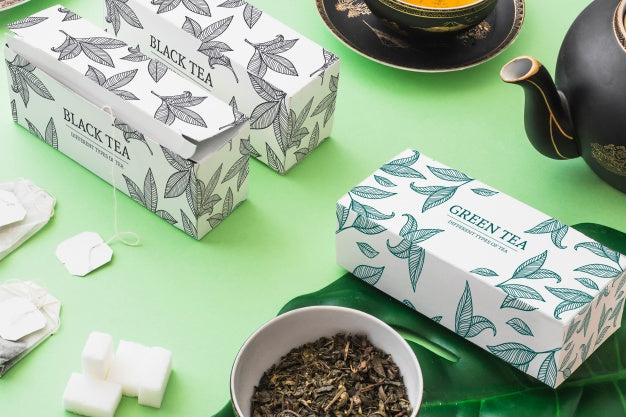 Isometric Tea Mockup Psd