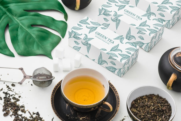 Isometric Tea Mockup Psd