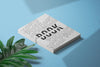 Isometric View Torn Book Cover Mockup PSD