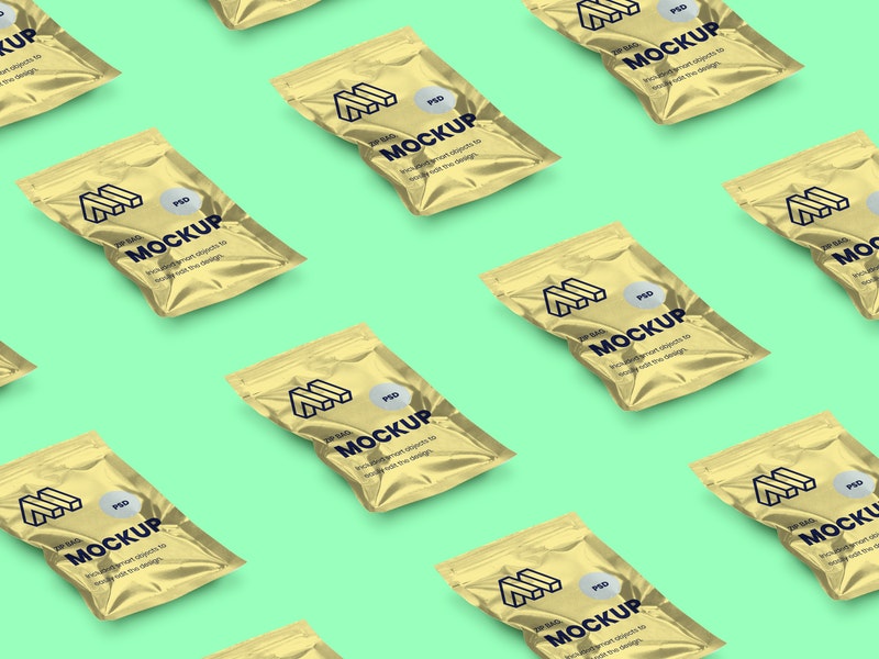 Isometric Zipbag Psd Mockup
