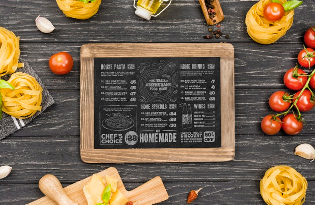 Italian Cuisine Concept With Pasta Psd