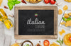 Italian Cuisine With Ingredients Psd
