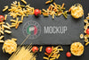 Italian Food Cloth Mock-Up Psd