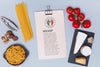 Italian Food Concept With Ingredients Psd