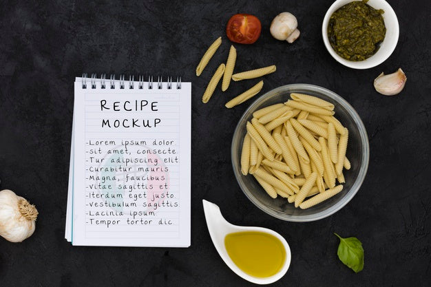 Italian Food Concept With Ingredients Psd