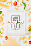 Italian Food Concept With Pasta Psd