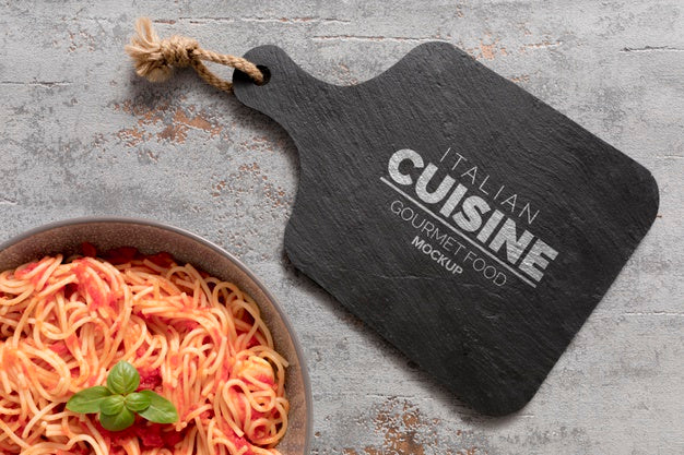 Italian Food Menu Concept Mock-Up Psd