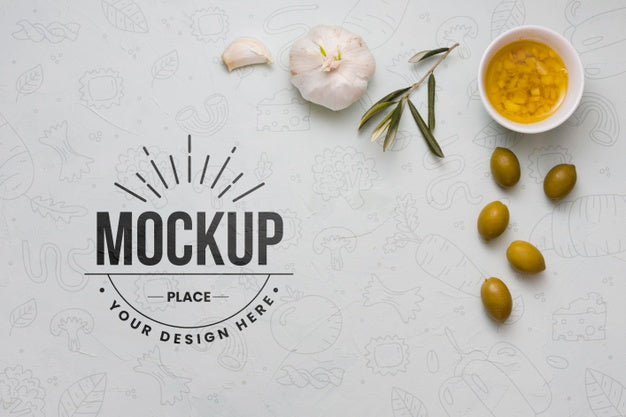 Italian Food Mockup Design Psd