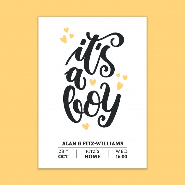 Its A Boy Mockup Psd