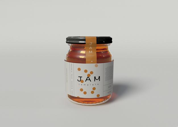 Jam Jar Mockup Psd