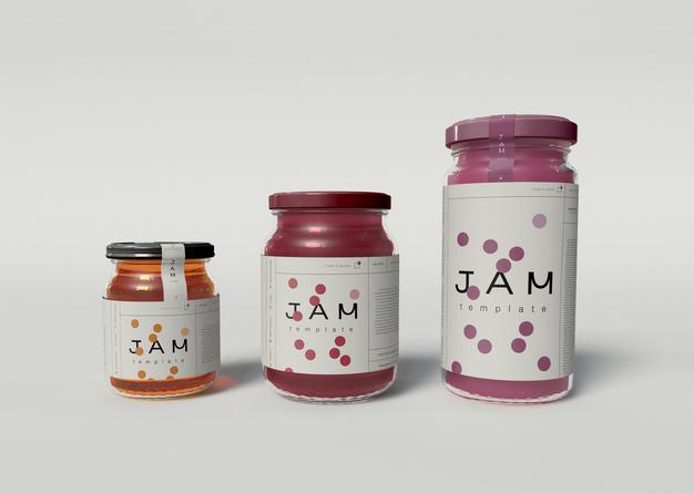 Jam Jar Mockups Psd