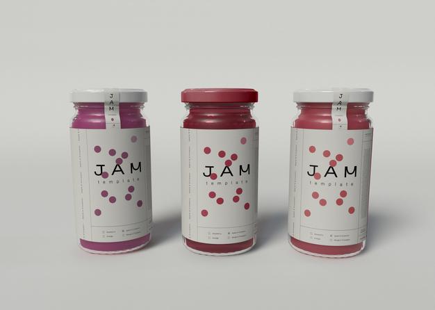 Jam Jar Mockups Psd