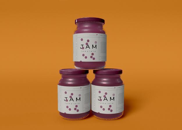 Jam Jar Mockups Psd