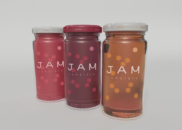 Jam Jar Mockups Psd