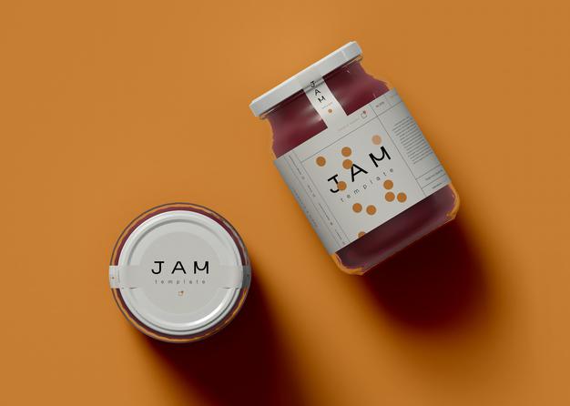 Jam Jar Mockups Psd