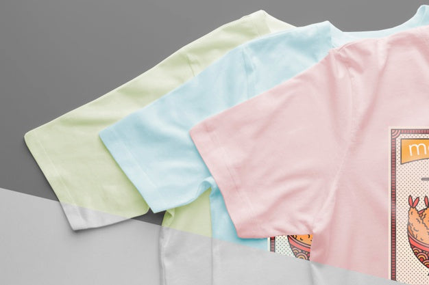 Japanese T-Shirt Mock-Up Composition Psd