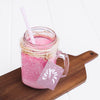 Jar Mockup With Pink Yogurt Psd