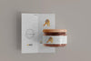 Jar With Bi-Fold Brochure Mockup Psd